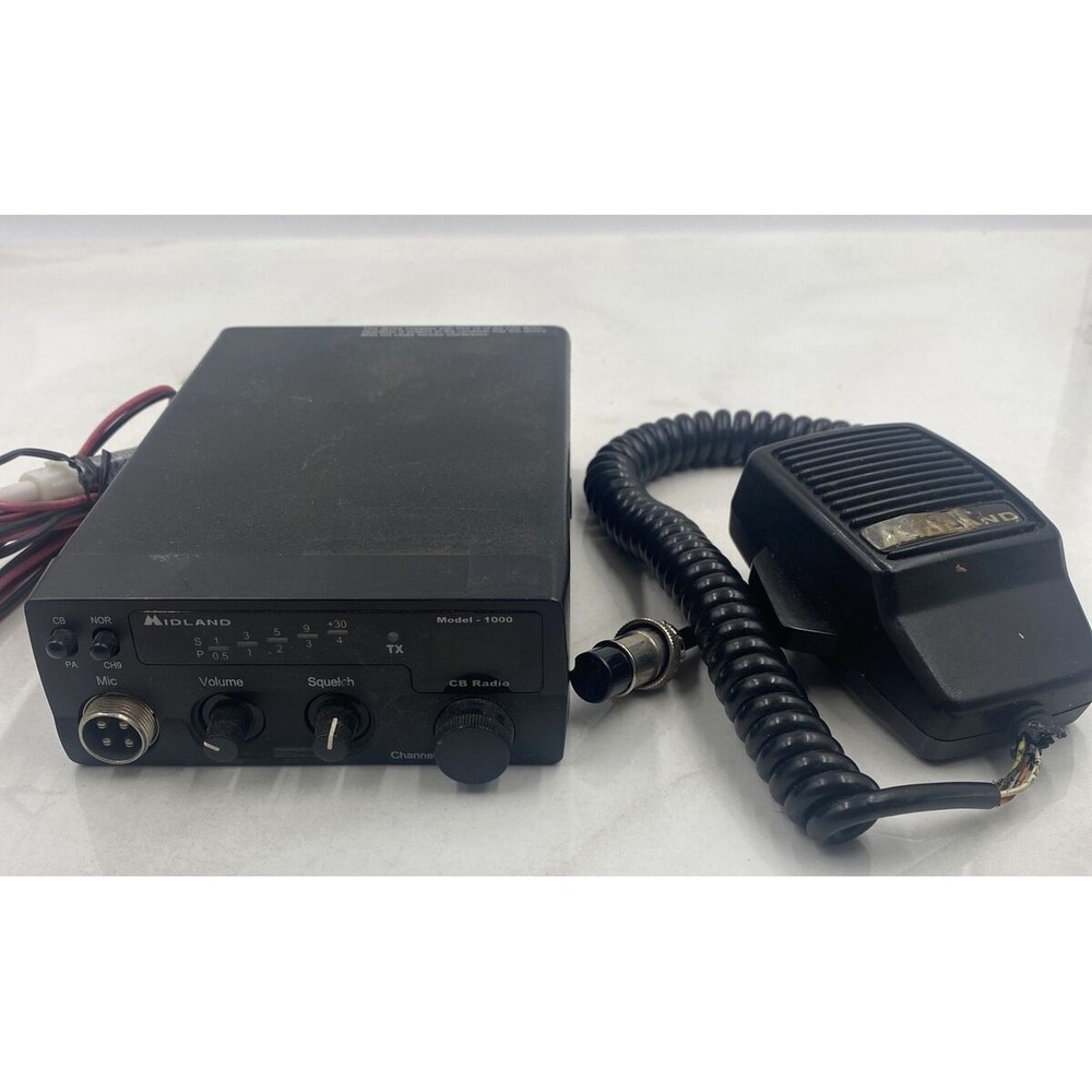 Midland CB Radio Model 1000 40-Channel CB Radio W/Mic Untested